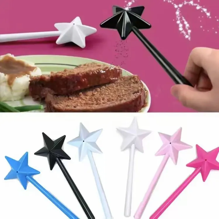 【星星棒】五角星调味棒小仙女撒盐调味棒胡椒盐巴糖趣味星星车摆件