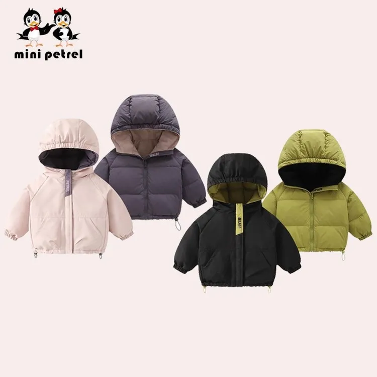 儿童棉服双面穿外套2025冬季新款加厚休闲棉袄潮男童女童三防棉衣