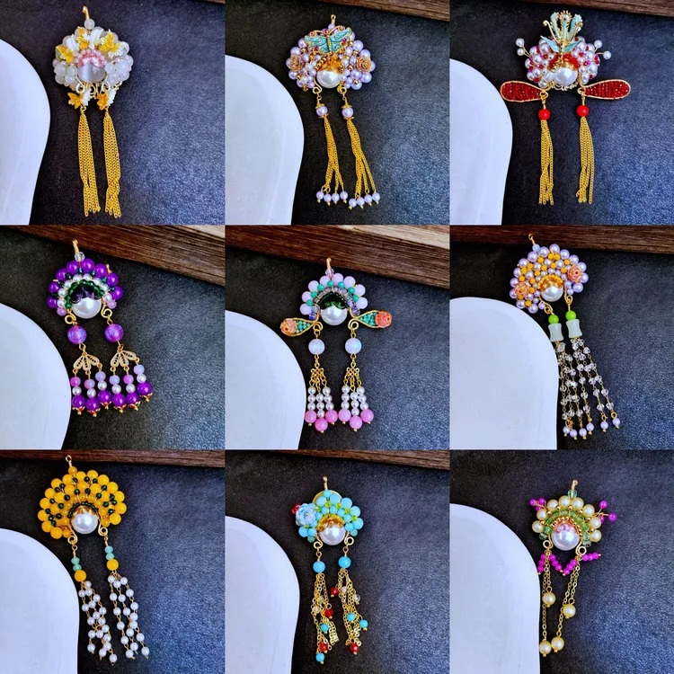 铜合金胸针 886 国风款刀马旦系列胸针配大衣西服旗袍胸花