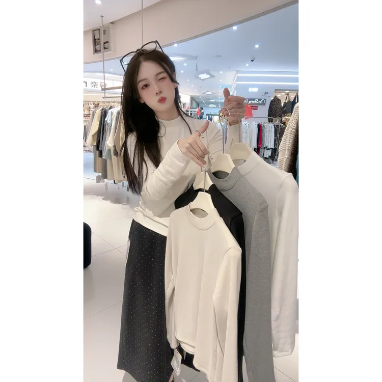 102小立领（磨毛）牛奶棉T恤