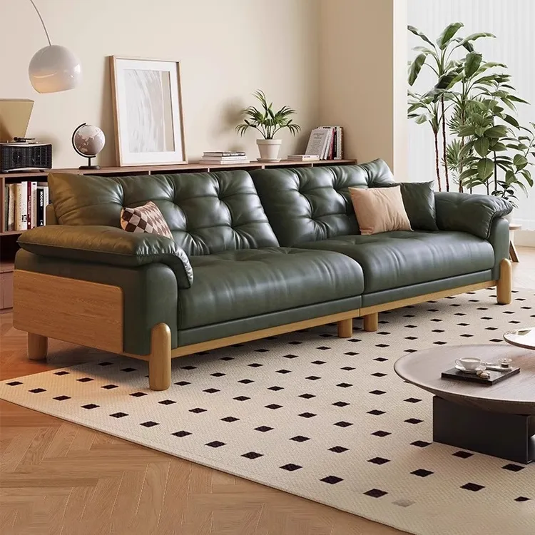 开新Kixoon中古风沙发客厅2025年新款爆款真皮复古网红高颜值家具