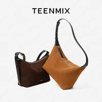 【天美意Teenmix】流光风牛皮单肩斜挎包TMX58XK006