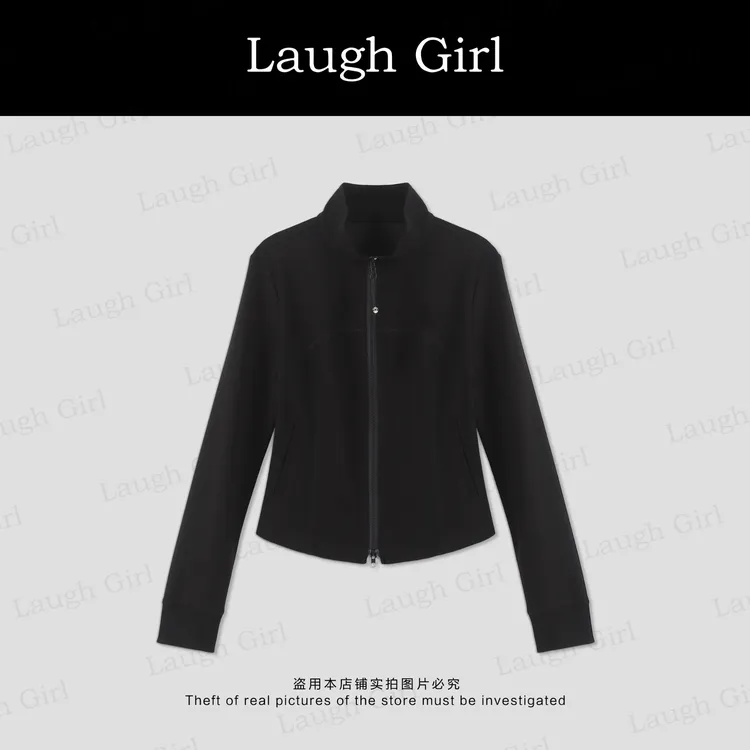 楚楚君 Laugh girl秀场同款【纸片人升级】立领长袖短外套 WL53037J
