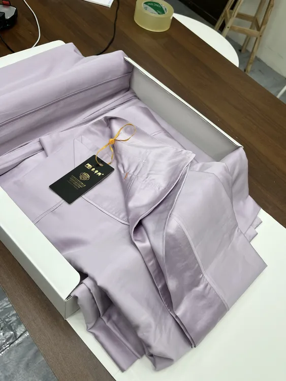 （东帝兴面料）LF超细旦天丝棉御品棉80s床单床笠四件套简约纯色