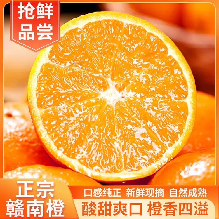 江西赣州寻乌赣南脐橙鲜甜多汁新鲜现摘产地直发九甜一酸