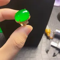 颈饰14K金镶嵌翡翠