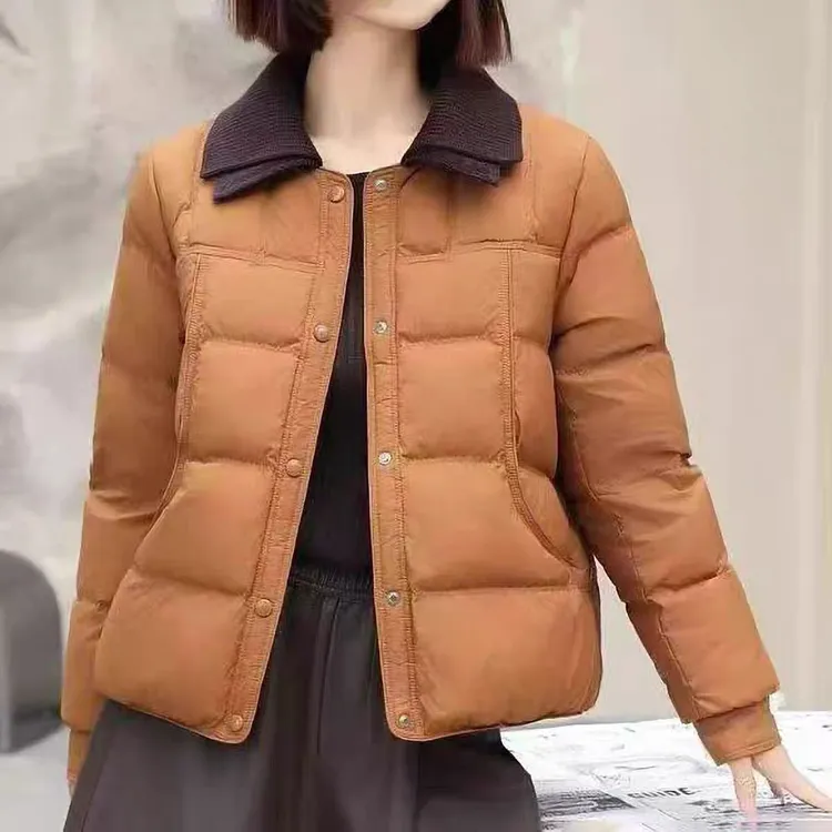 《专柜品质》T冬季时尚休闲百搭显瘦女士加厚保暖韩版潮流翻领棉服