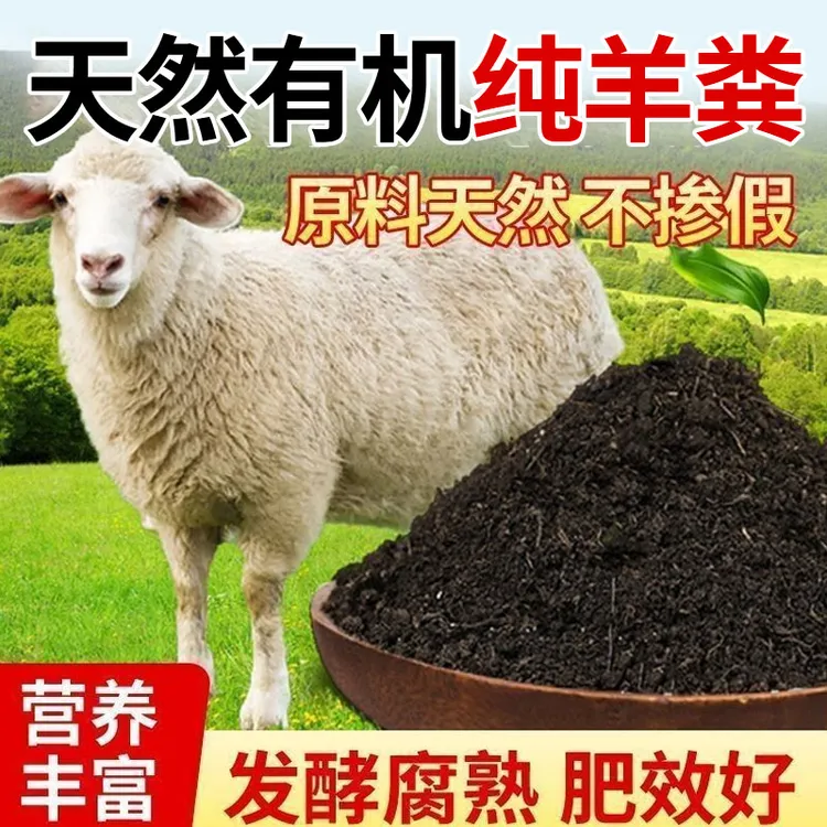 羊粪批发发酵纯羊粪种菜家用农家肥蔬菜绿植养花专用纯羊粪直供