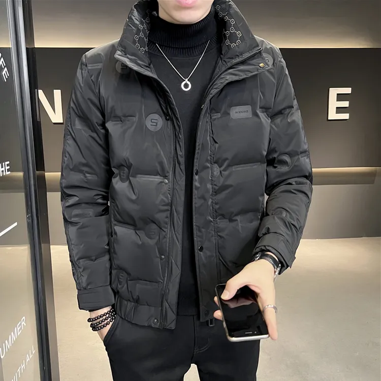 GUNEBOLURWA羽绒服男士新款潮牌轻薄短款加厚保暖外套冬季男装