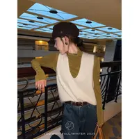 鹭青一【稚水 9.22 20:00 新品】95羊毛5羊绒V领针织衫女L25M1134L