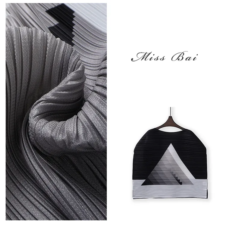 YIWEN-【金字塔】高级感休闲宽松褶皱印花上衣SY3330