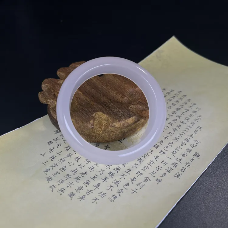 W027加拿大雪域冰川经典变色红柿石血晶能量妈妈镯时尚百搭高端镯