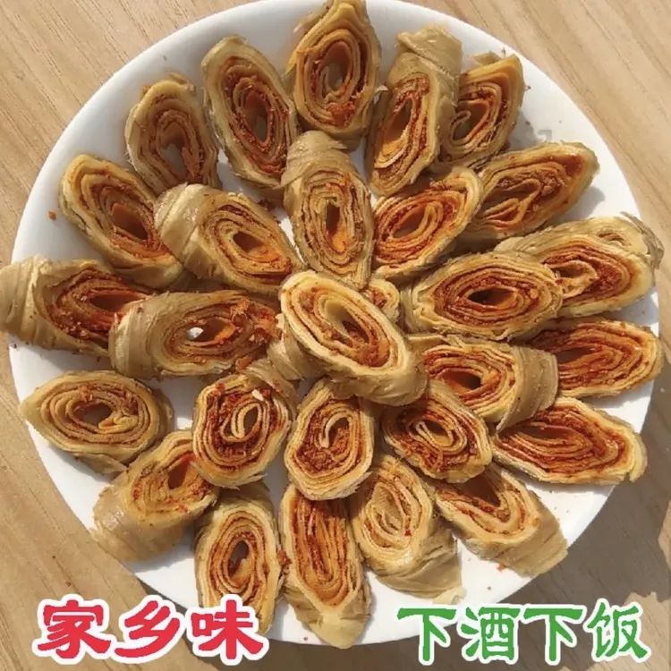 农家风干鹅肠卷安徽特产手工制作晒干发货微辣