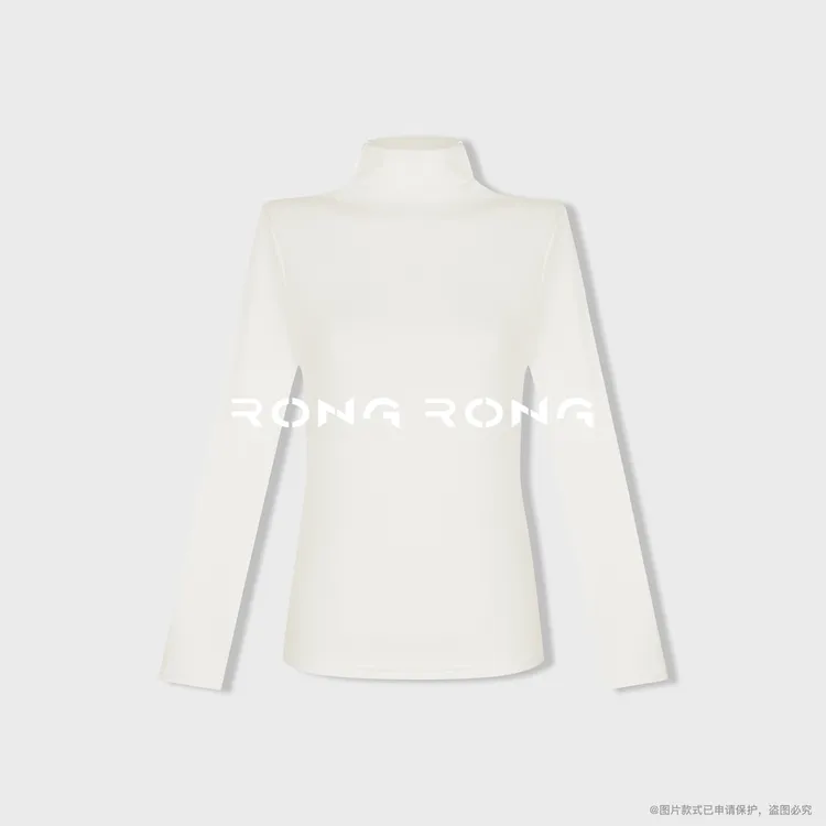 溶溶【云雾羊毛衫】RONGRONG 绵羊毛半高领亲肤舒适保温打底衫QD025