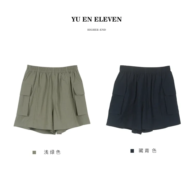 YUEN ELEVEN屿恩小众自制【工装短裤】简约宽松夏季时尚百搭休闲裤