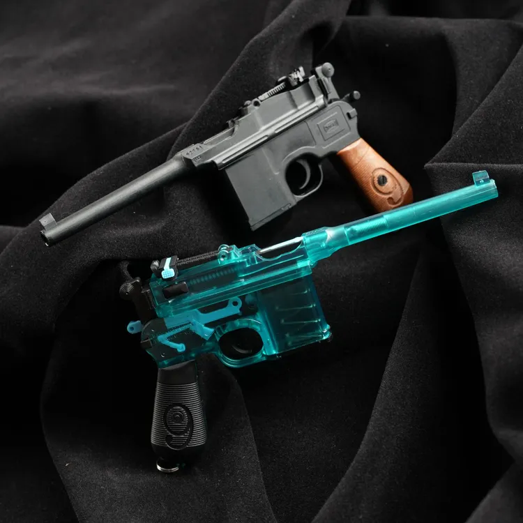 毛瑟C96盒子炮 1:2.22 45% 小比例塑料拼装板材驳壳枪模型推荐