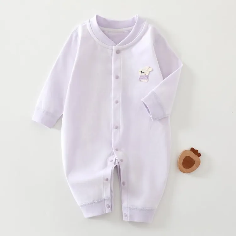 【四季连体】婴幼儿春秋款纯棉长袖睡衣初生宝宝衣服新生儿内穿哈衣