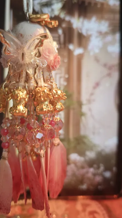 镇店之宝128我要发财羽毛球挂件