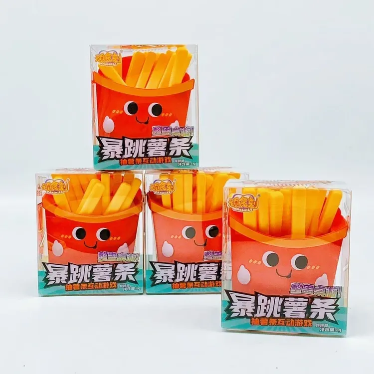 儿童益智玩具会飞的薯条亲子互动随机抽签整女巨无霸夜光萝卜刀