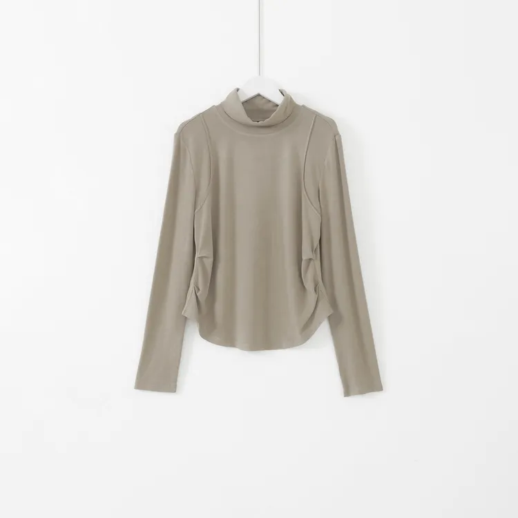 几里与麻 宽松显瘦收腰长袖打底衫 衣长53 胸围88 2091341