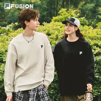 【雅君甄选】FUSION斐乐情侣款加绒卫衣秋宽松圆领上衣T11U433209F