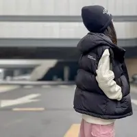 【品牌】泰迪伙伴秋冬款儿童棉马甲外穿连帽加厚中大童男女童