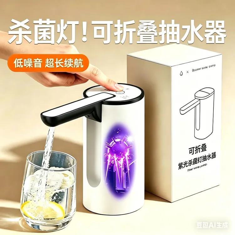 电动抽水器桶装水饮水机抽水机水桶抽水器家用抽水泵自动吸水器商品图