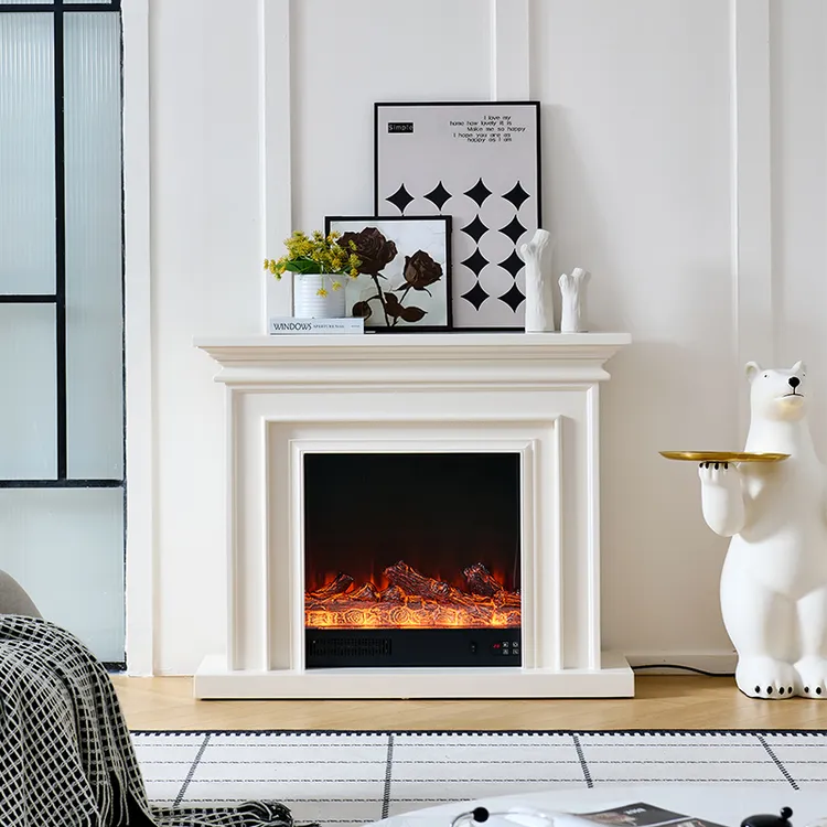 1.2米法式壁炉装饰柜美式欧式电子壁炉芯仿真火焰家用定制田园风