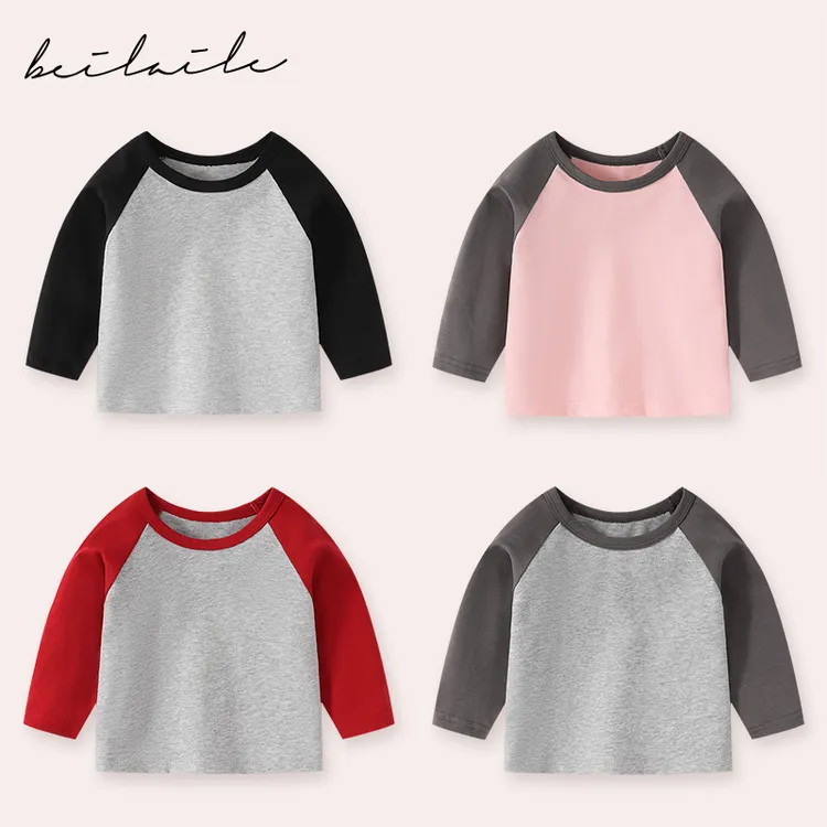 小乐妈 | 精梳棉 | 200克重 | 插肩长袖打底衫 AM