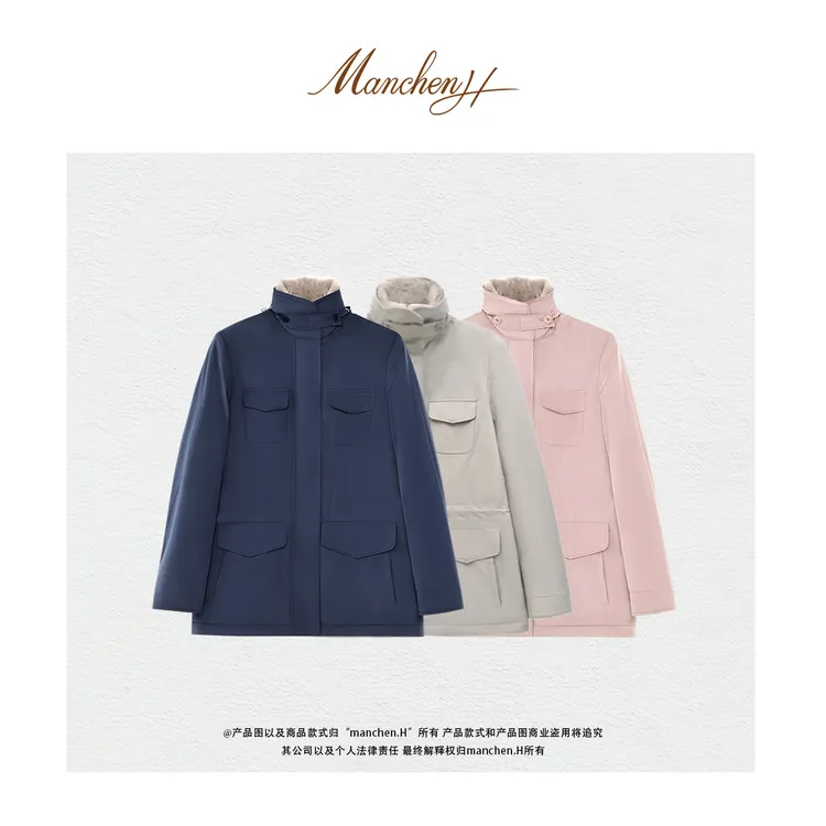 曼辰manchenh“老钱旅行者”意大利进口面料水水领手工外套