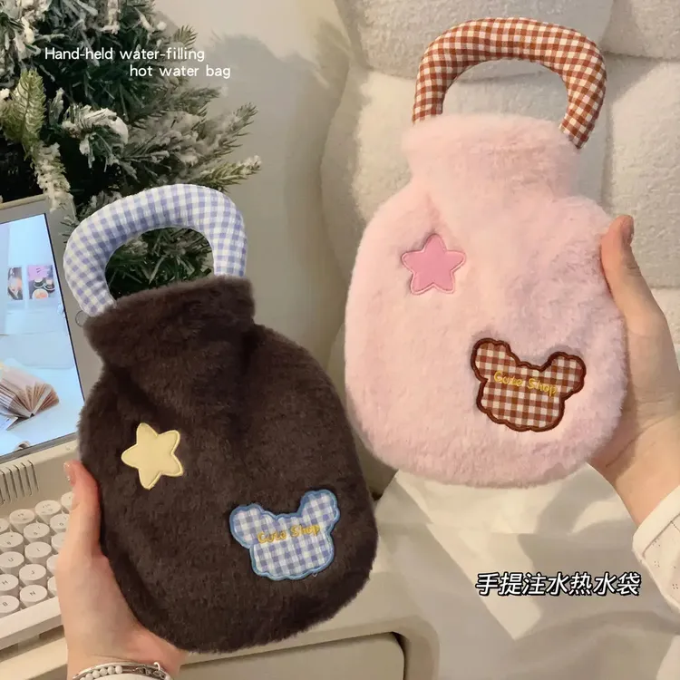 居家日用暖水袋热水袋注水暖肚子暖手宝学生敷肚子热敷便携多功能