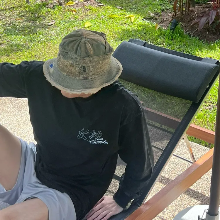 【重磅水洗面料】长沙方言logo280g重磅复古水洗黑长袖T恤长沙样范