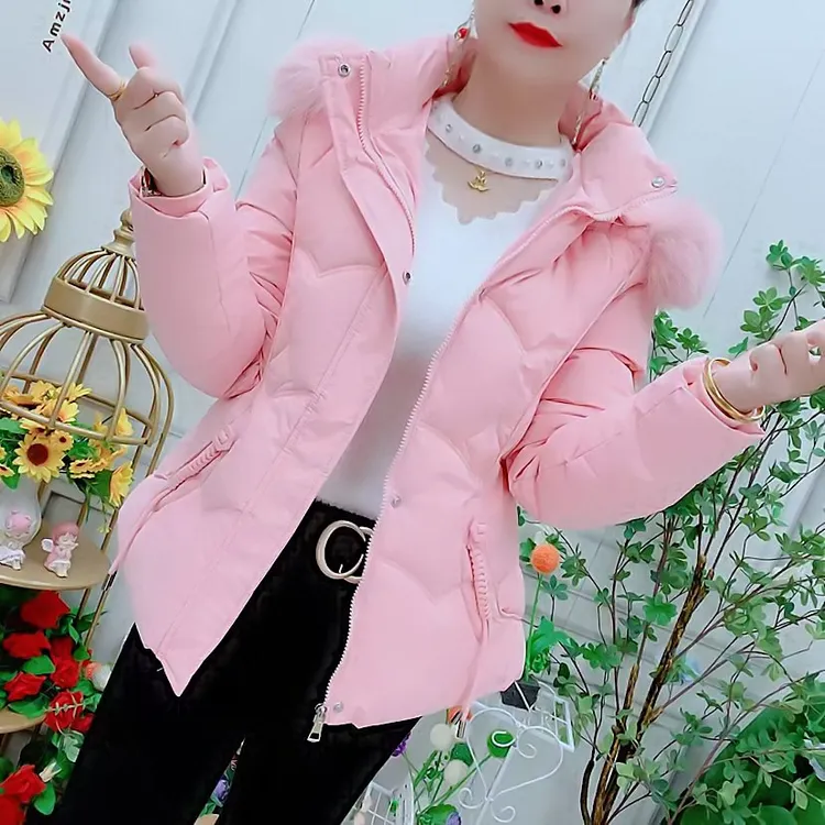 棉服女冬季短款2025新款修身显瘦小个子棉袄洋气加厚时尚棉衣外套