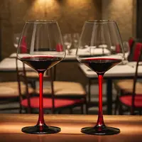 【2只装】大号勃艮第红酒杯轻奢高档水晶玻璃葡萄酒大肚家用高脚杯