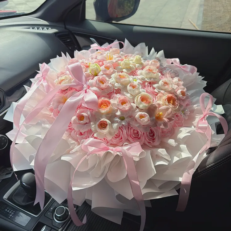表白花束礼物仙子之吻玫瑰永生花香皂花告白送女生女朋友闺蜜老婆