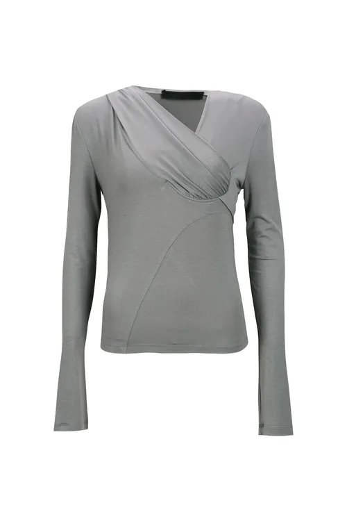 YCH 不对称蕾丝肩带上衣 R26TO10011