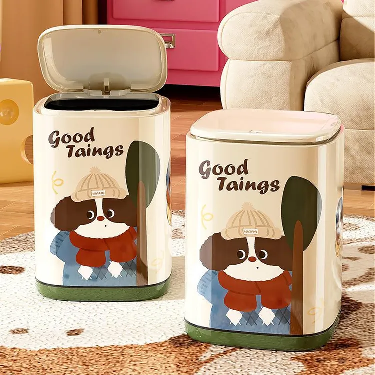 垃圾桶家用2025新款创意可爱高颜值客厅厨房卧室厕所卫生间收纳桶