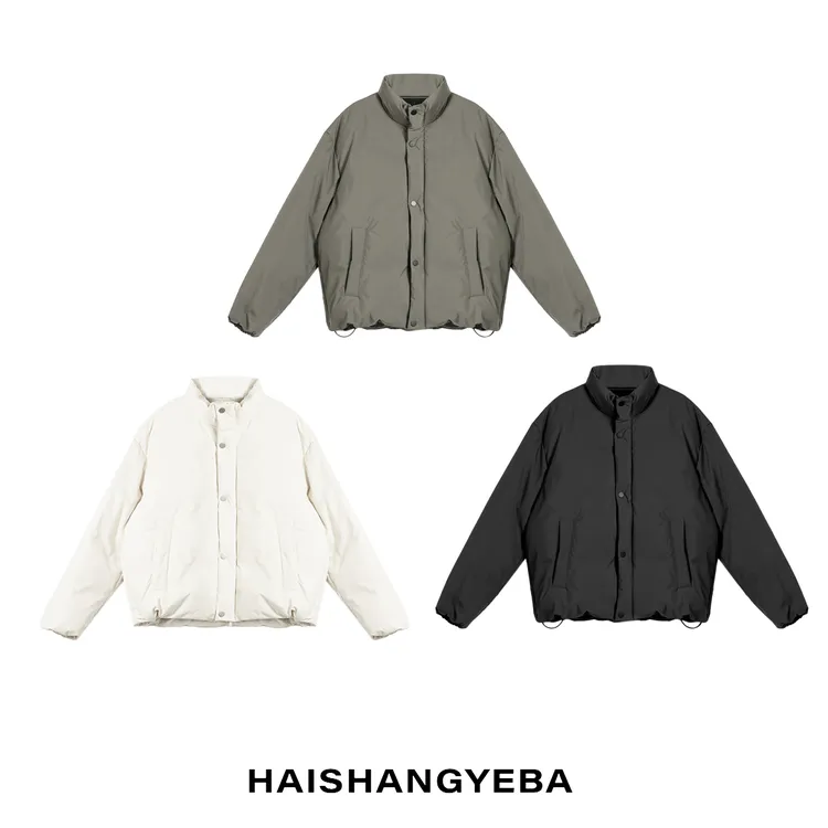 【海上叶爸】新款2025秋冬百搭90白鸭绒男女同款简约厚款羽绒服