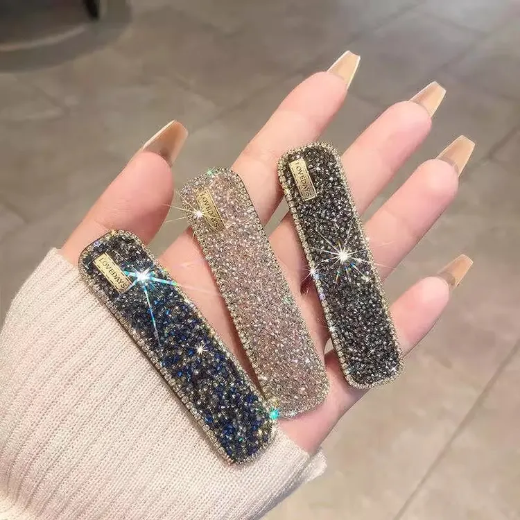 2025年新款水钻发夹女侧边刘海碎发bb夹头饰甜美头饰刘海夹侧边夹