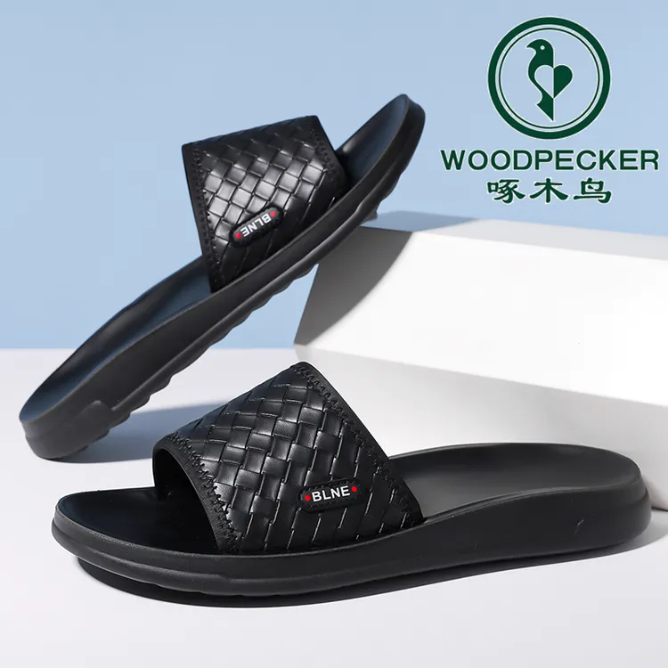 啄木鸟2025男式凉拖鞋外穿夏天舒适新款凉鞋防滑踩屎感沙滩凉拖鞋