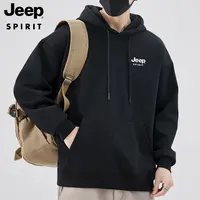 吉普Jeepspirit长袖连帽男士秋季美式卫衣春秋宽松套头运动休闲潮