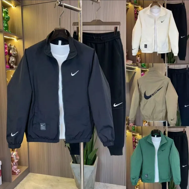 2025秋季潮流新款连帽男女同款时尚运动休闲男士夹克爆款刺绣外套