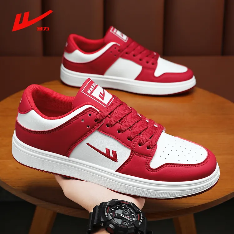 回力男鞋冬季板鞋情侣2025新款休闲红色百搭厚底学生透气防滑潮鞋