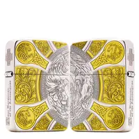 ZIPPO/之宝打火机镀银鎏金【1941天启四骑士YG】正品煤油机DYJ1