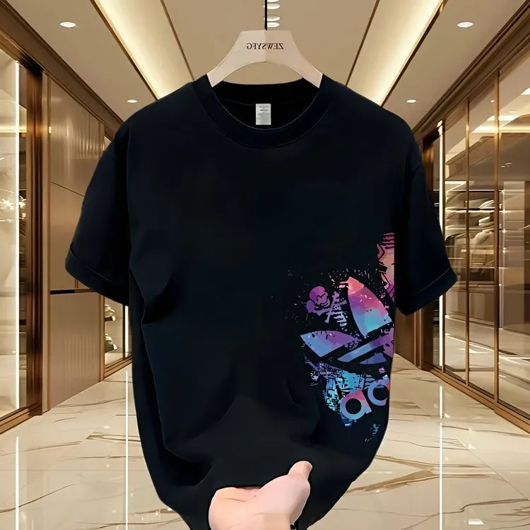 一折专区丨奥莱正品丨夏季纯棉短袖T恤宽松情侣上衣印花时尚韩版