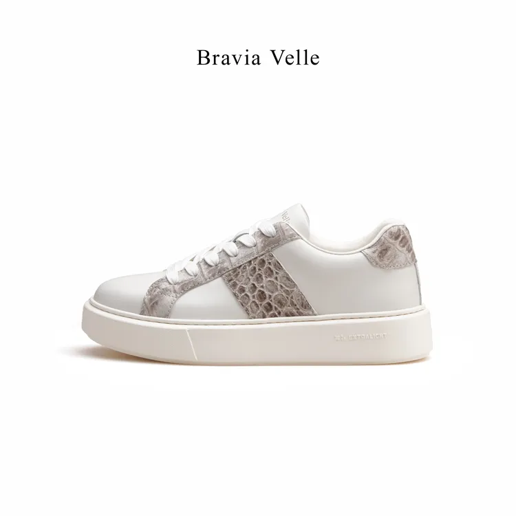 Bravia Velle【尼罗鳄鱼纹】男士高端私人订制XL厚底真皮潮款男鞋