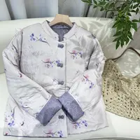 【青舍麻衣】时尚双画穿棉服中国风修身厚款棉服中国风唐装盘扣外套