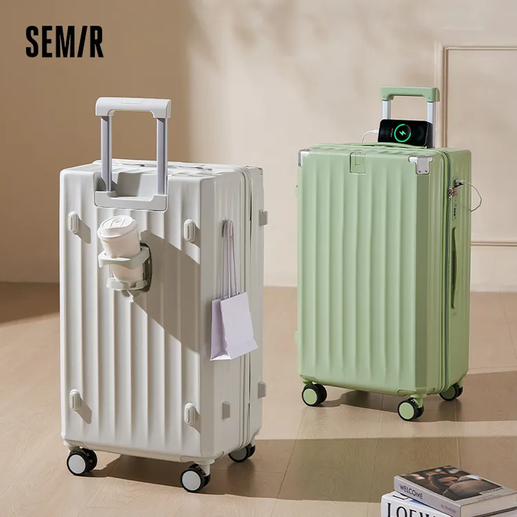 Semir/森马多功能大容量旅行行李箱登机箱网红休闲时尚百搭旅行箱