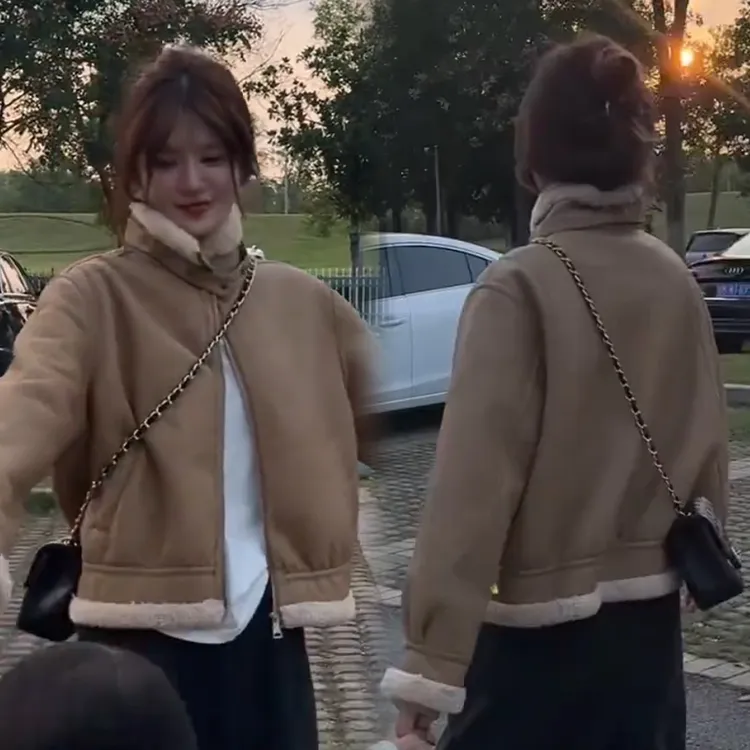 2025秋冬新款时尚显瘦气质网红高档洋气女高级百搭宽松大码外套潮