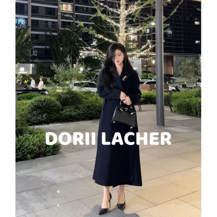 D.L大金 2025迪家新款纯色高奢气质设计师款秋冬双面呢DLW-801